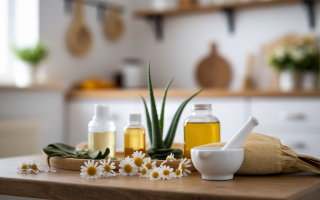 aloe-camomille-mortier-table