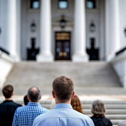 batiment-gouvernement-facade-personnes-dos