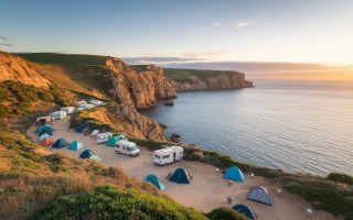 camping-falaises-ocean-coucher-soleil
