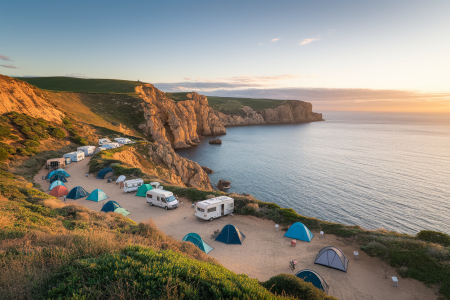camping-falaises-ocean-coucher-soleil