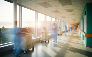 couloir-hopital-lumiere-fenetres-flou