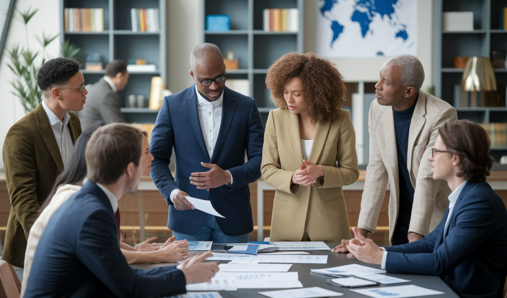 groupe-divers-table-documents-strategie