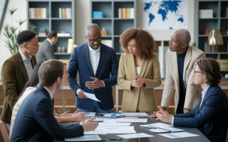 groupe-divers-table-documents-strategie