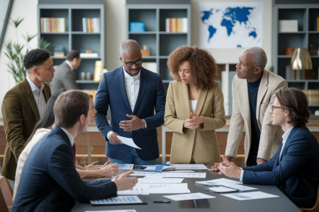 groupe-divers-table-documents-strategie