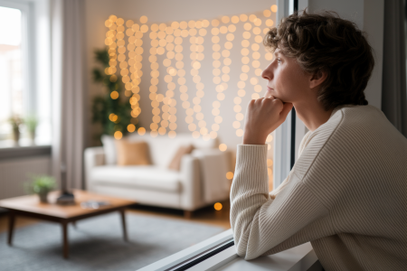 personne-pensive-fenetre-floue-lumiere