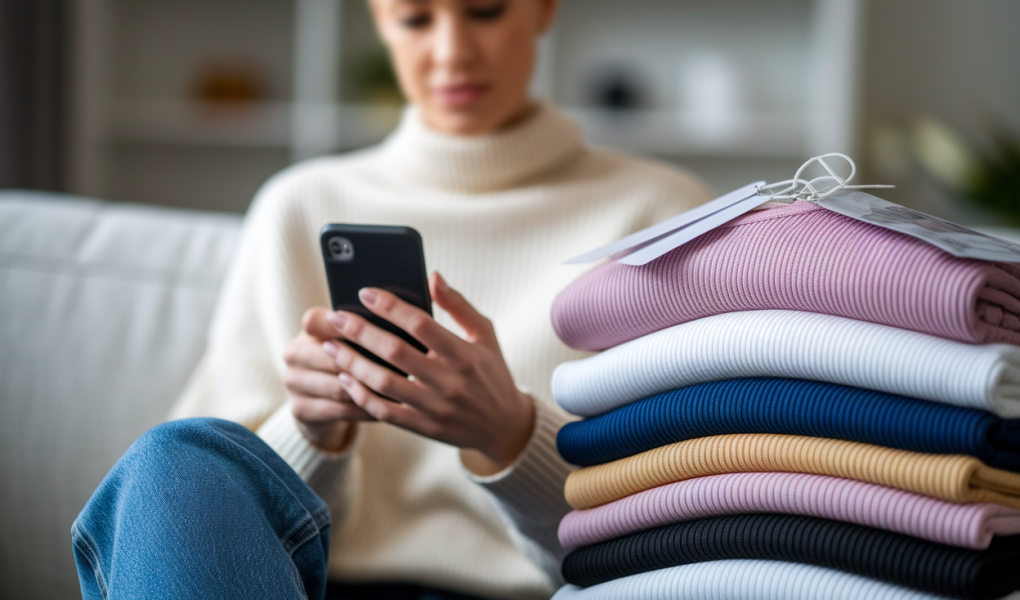 personne-stylee-visage-flou-canape-telephone