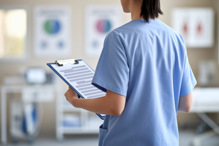 soignant-dos-formulaire-flou-cabinet