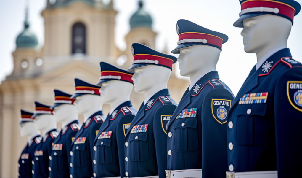 uniformes-gendarmerie-mannequins-insignes-historique