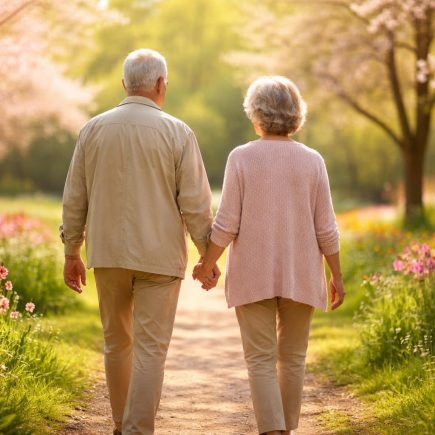 couple-senior-parc-fleurs-printemps