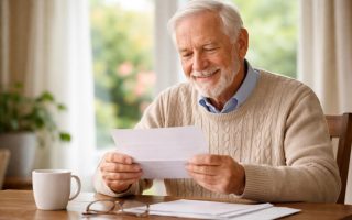 senior-table-lettre-satisfait-fenetre
