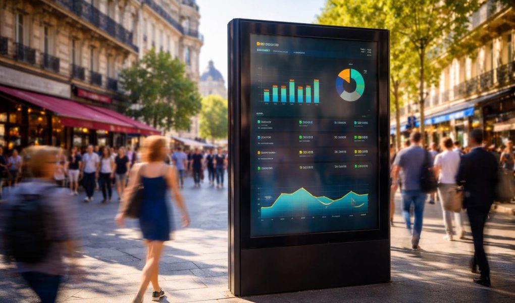 tableau-numerique-ville-francaise-ensoleillee